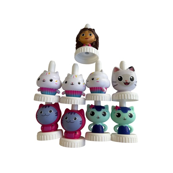Good2Grow Gabby's Dollhouse Pandy Gabby DJ Mercat Juice Topper Bundle - Picture 1 of 2